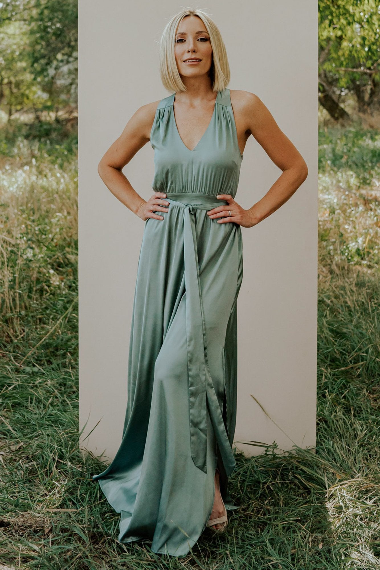 eucalyptus green dress